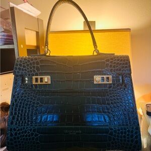 Brand new bag: Teddy Blake Kim Croco 14, green, large